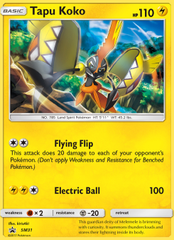 Tapu Koko - pokemon TCG Card