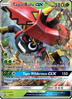 Tapu Bulu GX - pokemon TCG Card