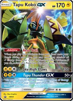 Tapu Koko GX - pokemon TCG Card