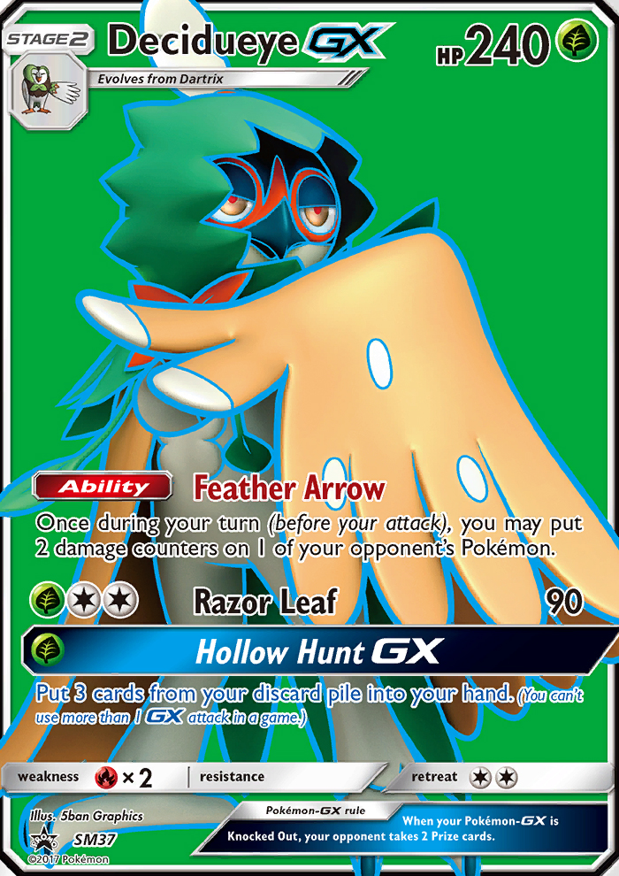Decidueye GX - Pokémon TCG Card