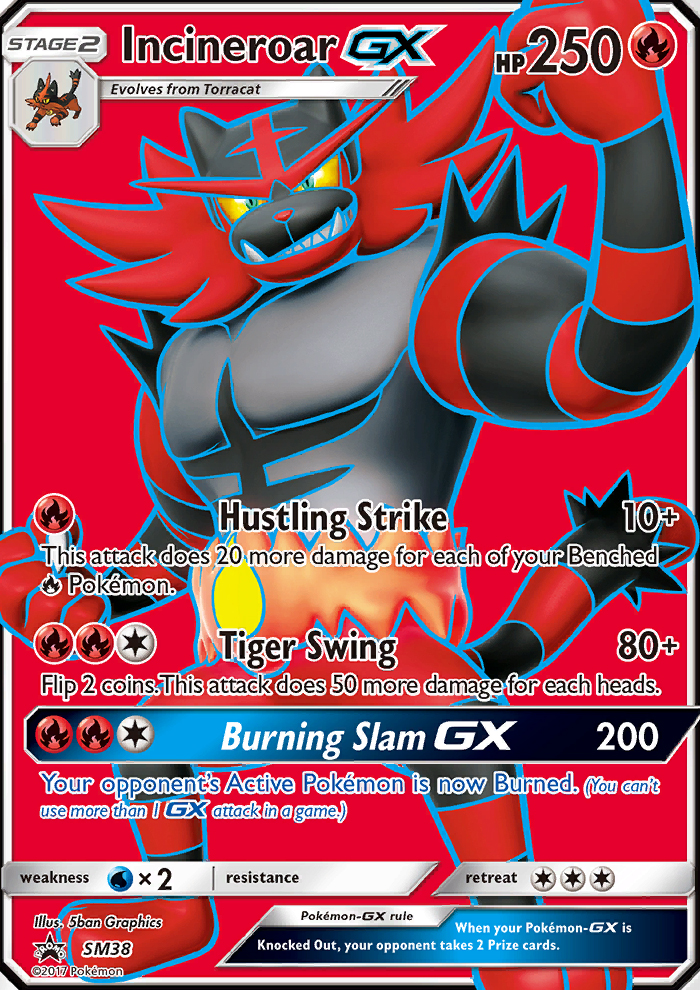 Incineroar GX - Pokémon TCG Card