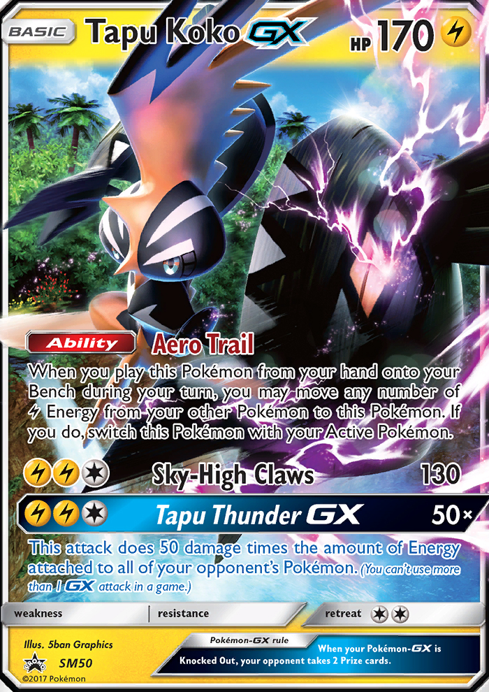 Tapu Koko GX - Pokémon TCG Card