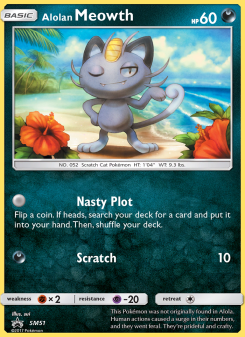 Alolan Meowth - pokemon TCG Card