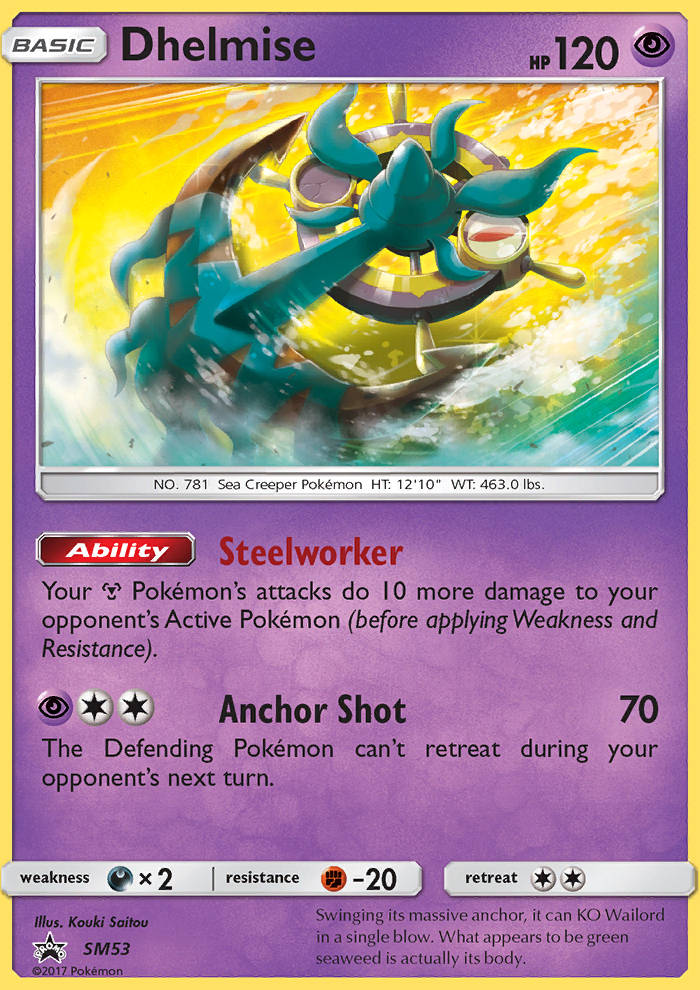 Dhelmise - Pokémon TCG Card