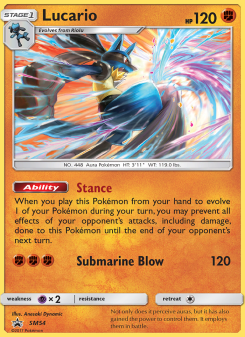 Lucario - pokemon TCG Card