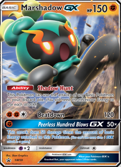 Marshadow GX - pokemon TCG Card