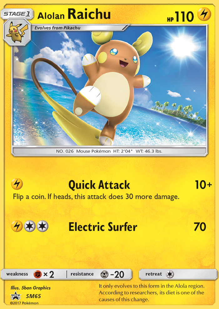 Alolan Raichu - Pokémon TCG Card