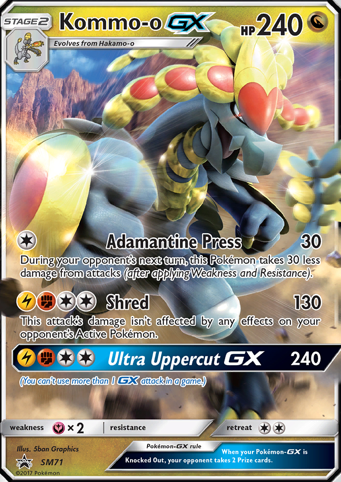 Kommo-o GX - Pokémon TCG Card
