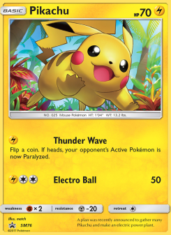 Pikachu - pokemon TCG Card