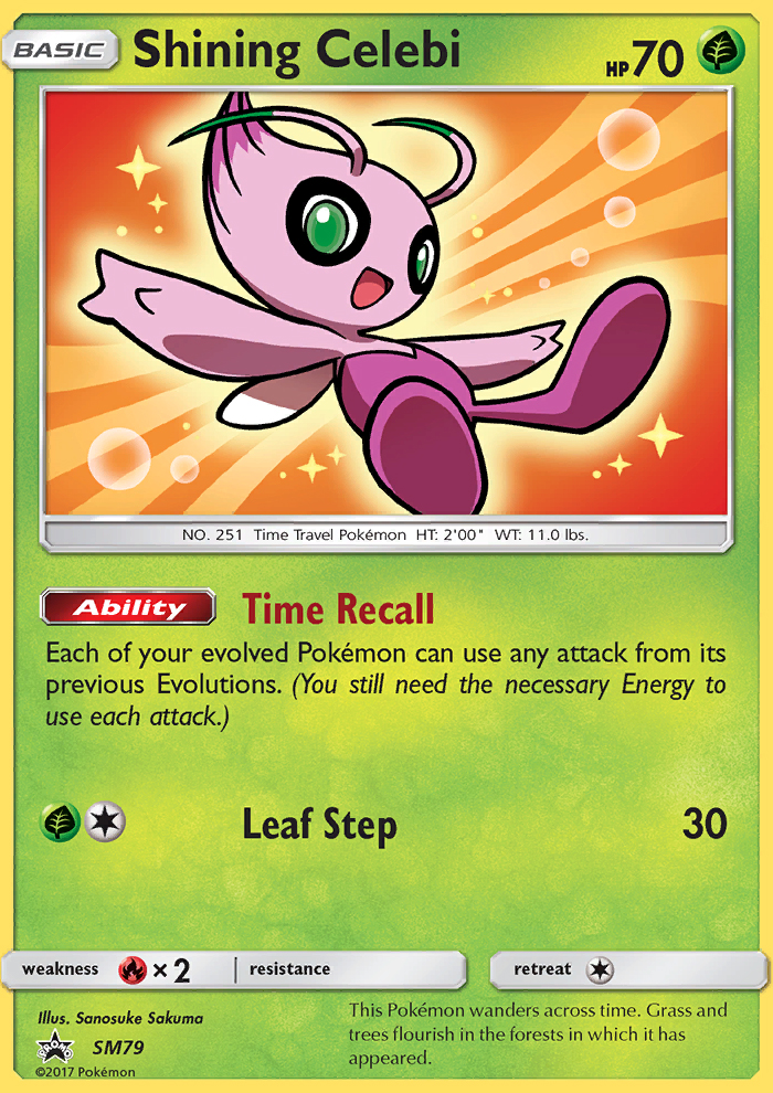 Shining Celebi - Pokémon TCG Card