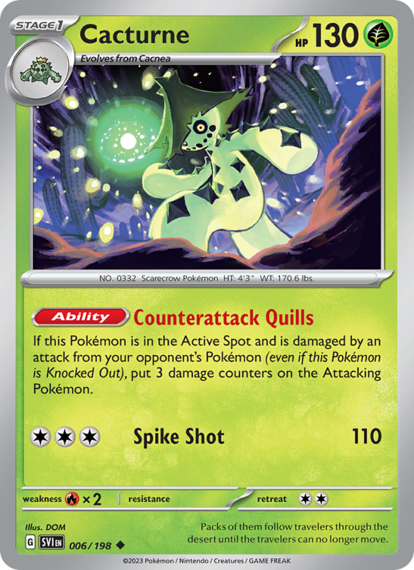 Cacturne - Pokémon TCG Card