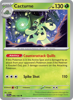 Cacturne - pokemon TCG Card