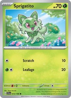 Sprigatito - pokemon TCG Card