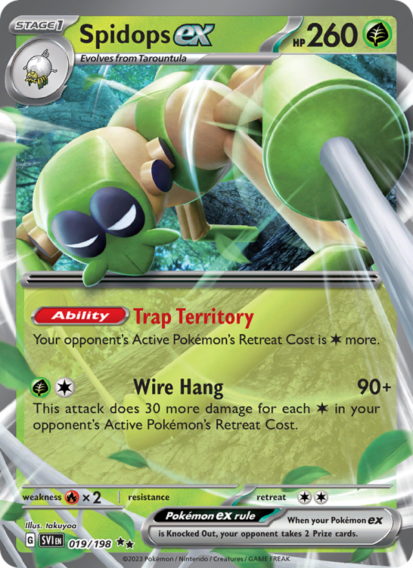 Spidops ex - Pokémon TCG Card