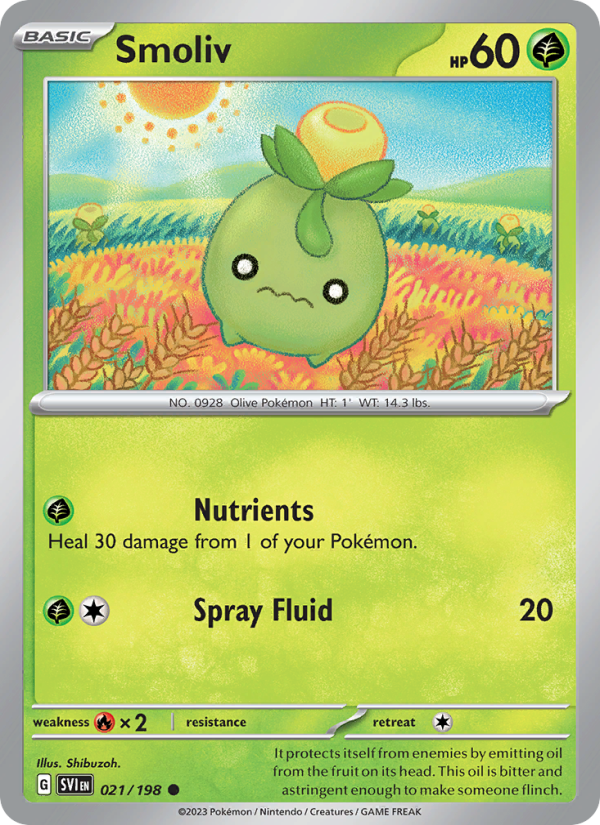 Smoliv - Pokémon TCG Card