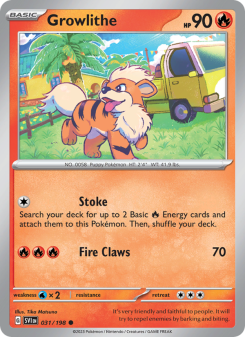 Growlithe - pokemon TCG Card