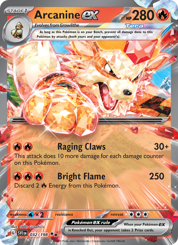 Arcanine ex - Pokémon TCG Card