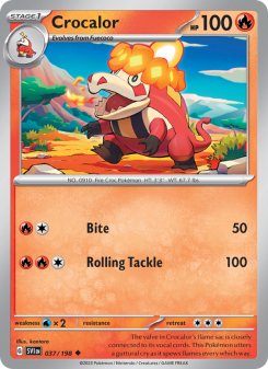 Crocalor - pokemon TCG Card