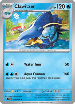 Clawitzer - pokemon TCG Card