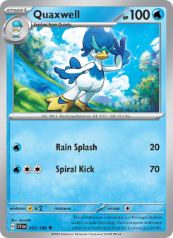 Quaxwell - pokemon TCG Card