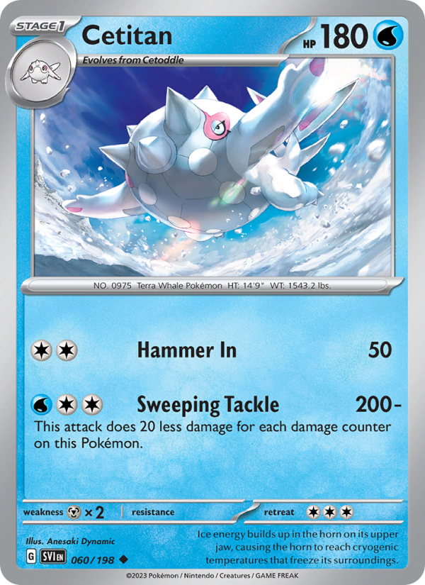 Cetitan - Pokémon TCG Card