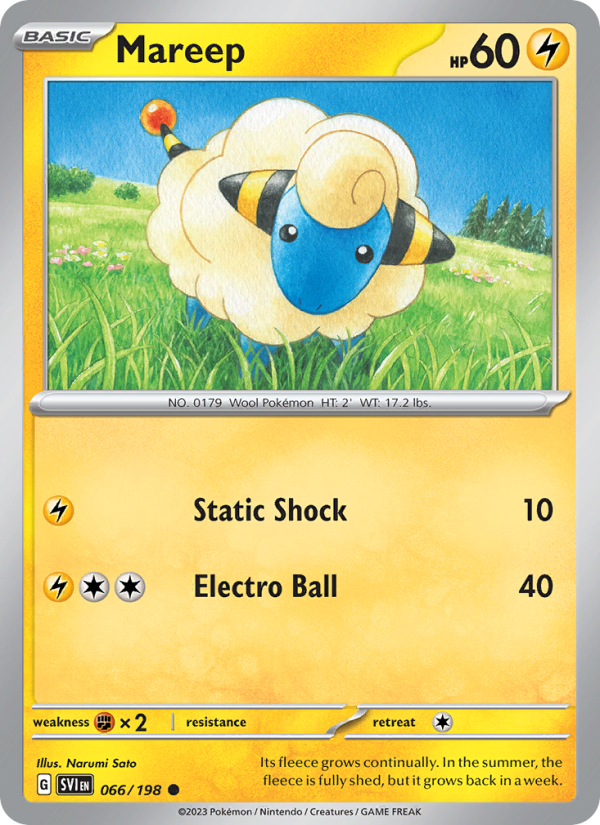 Mareep - Pokémon TCG Card