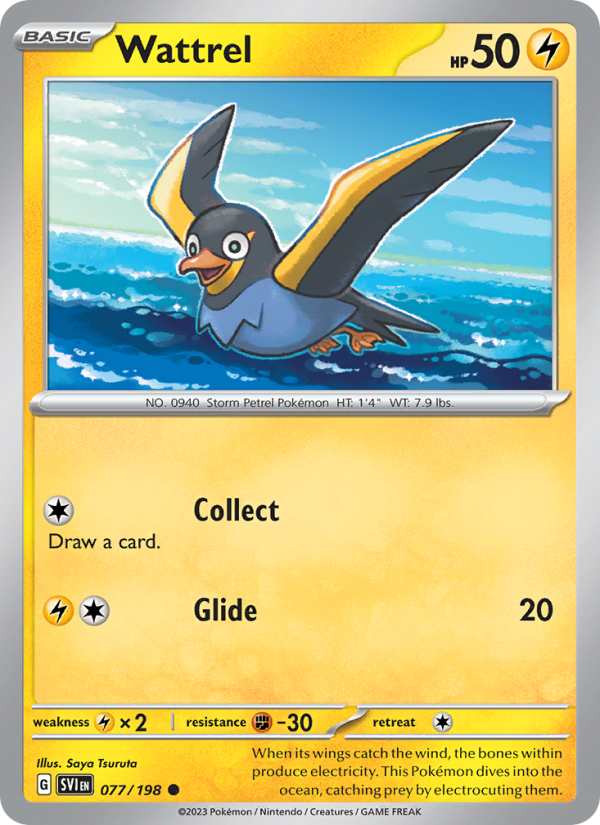 Wattrel - Pokémon TCG Card