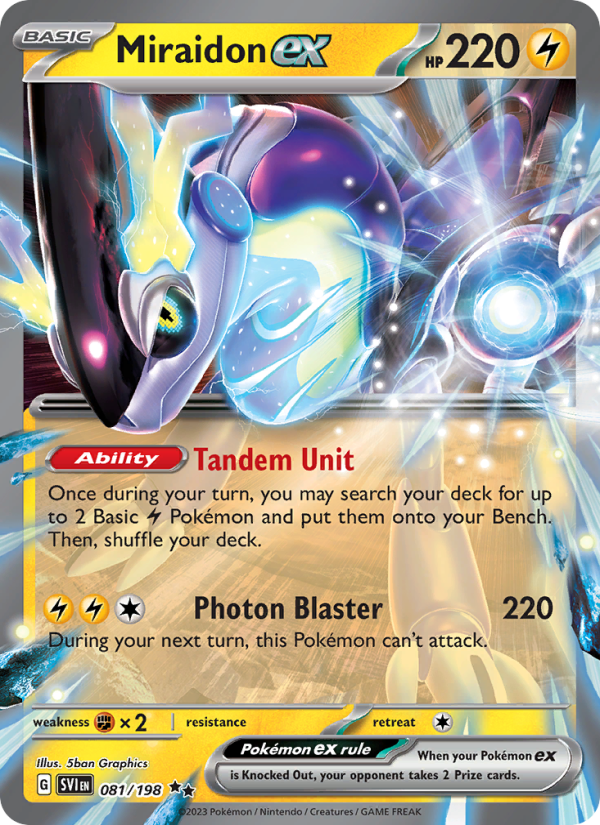 Miraidon ex - Pokémon TCG Card