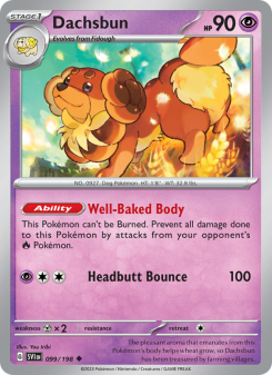 Dachsbun - pokemon TCG Card