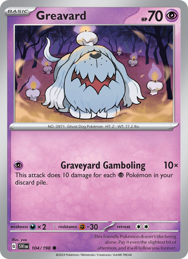 Greavard - Pokémon TCG Card