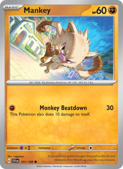 Mankey - pokemon TCG Card