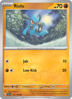 Riolu - pokemon TCG Card