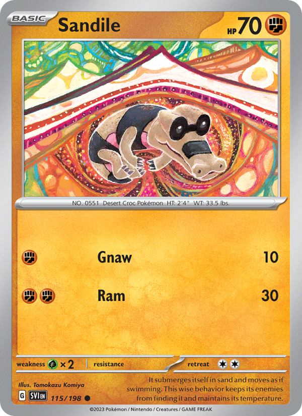 Sandile - Pokémon TCG Card