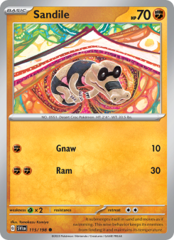 Sandile - pokemon TCG Card