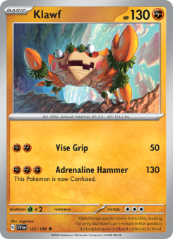 Klawf - pokemon TCG Card