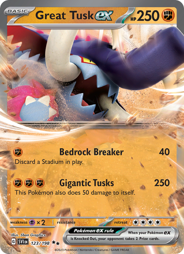Great Tusk ex - Pokémon TCG Card