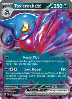 Toxicroak ex - pokemon TCG Card