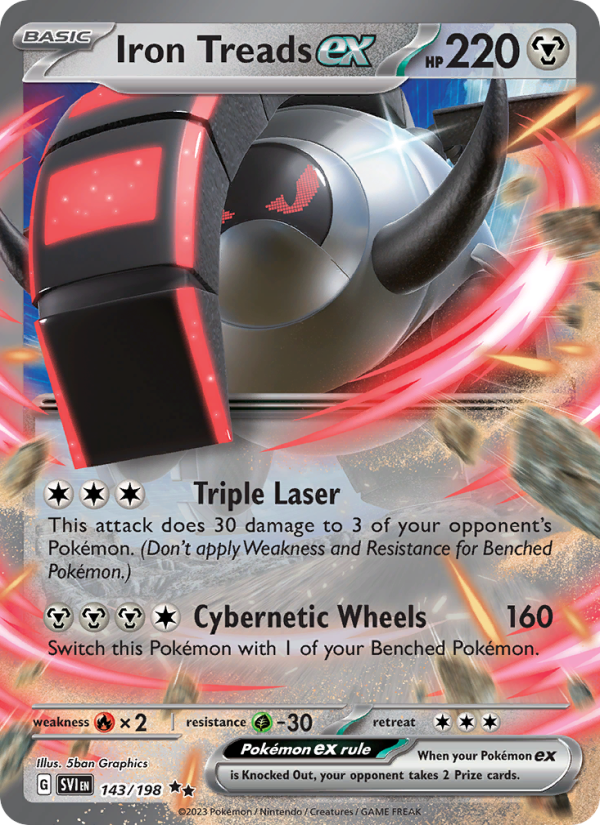Iron Treads ex - Pokémon TCG Card