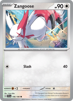 Zangoose - pokemon TCG Card