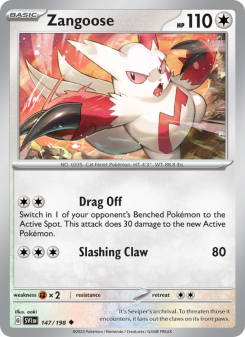 Zangoose - pokemon TCG Card