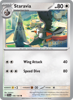 Staravia - pokemon TCG Card