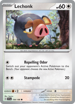 Lechonk - pokemon TCG Card