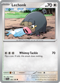 Lechonk - pokemon TCG Card