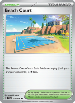 Beach Court - pokemon TCG Card