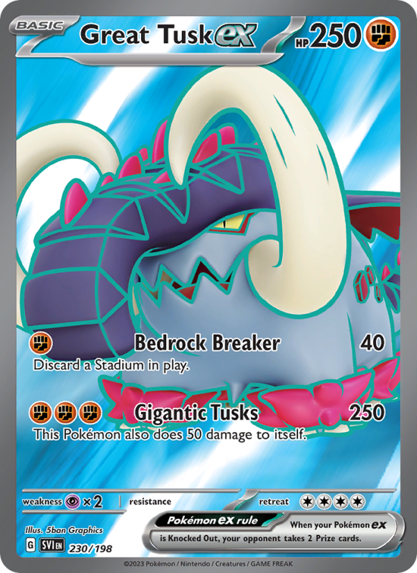 Great Tusk ex - Pokémon TCG Card