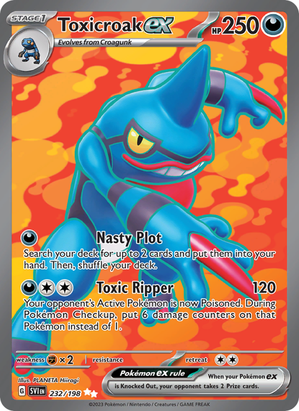 Toxicroak ex - Pokémon TCG Card