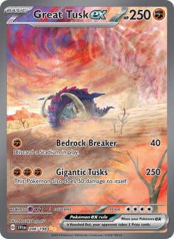 Great Tusk ex - pokemon TCG Card