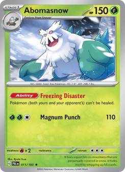 Abomasnow - pokemon TCG Card