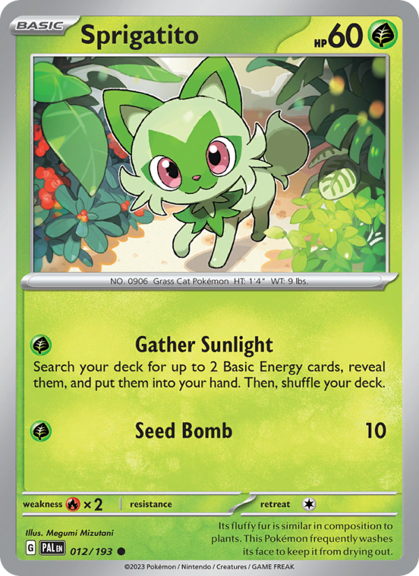 Sprigatito - Pokémon TCG Card