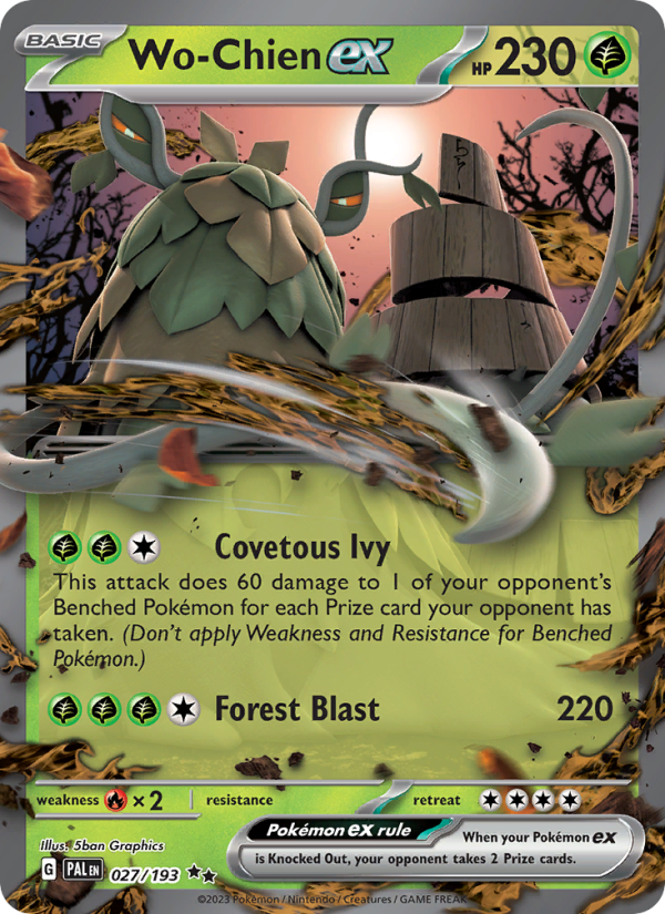 Wo-Chien ex - Pokémon TCG Card
